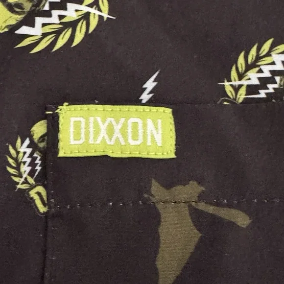 Dixxon Flannel "The Frankenstein" Size Large Horror Party Shirt Short Sleeve - Picture 7 of 10